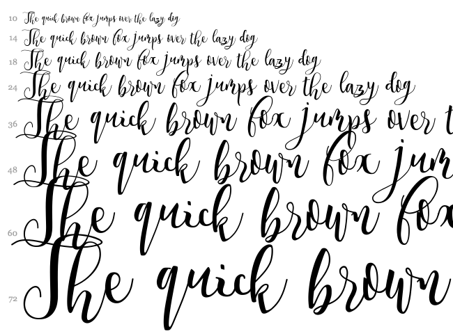 Spring Time font waterfall